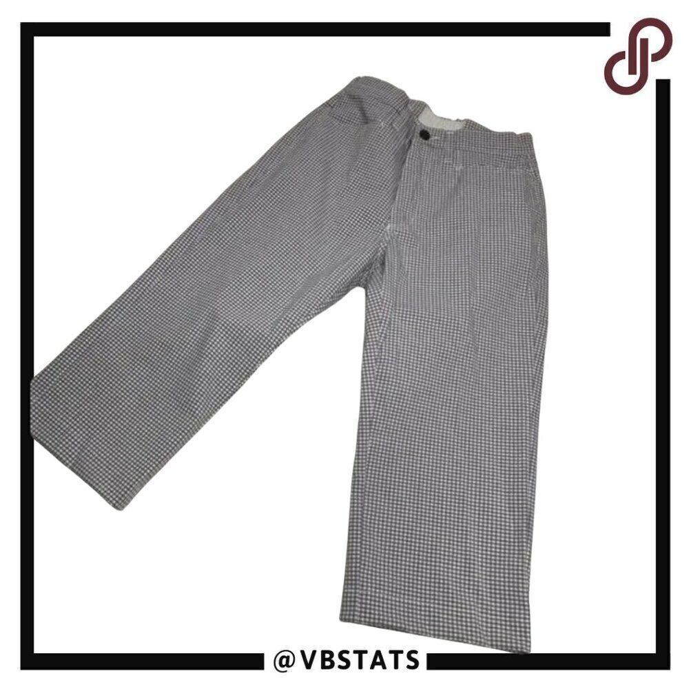 Bessie Gray and White Checkered‎ Pants Size 27 (XS)